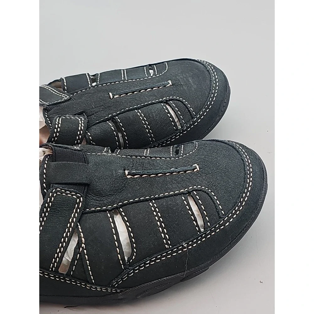 CLARKS Collection Black Mary Jane Sport Soft‎ Cushion Slip On Shoe Womens 8